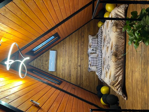 تصویر کلبه سوئیسی مدرن فضلی